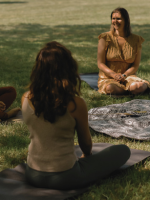 Deelnemers Herstelkracht aan het praten